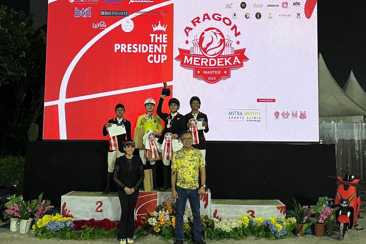 Berkuda, pordasi, Menpora Dito, Apresiasi Aragon Merdeka Masters 2025, Menpora Dito: Pertandingan Berkuda Malam Hari, Ini Keren