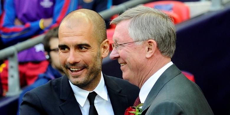 Ferguson, Manchester City, tetangga berisik, Man City, Man United, Liga Inggris, Sir Alex Ferguson, Guardiola Yakin Sir Alex Ferguson Tak Akan Juluki Man City Tetangga Berisik Lagi