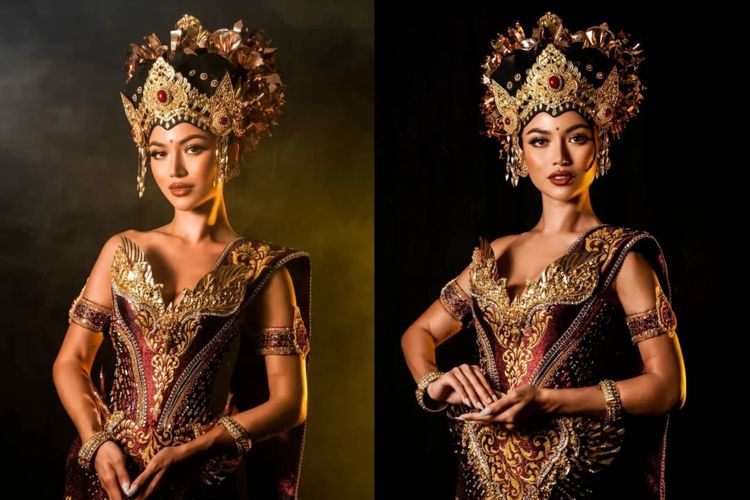 Miss Universe, Miss Universe Indonesia, Inggi Kendran, Miss Universe Indonesia 2025, miss universe 2025, Sanly liu, national costume miss universe indonesia 2025, national costume miss universe indonesia, Sanly Liu Pamerkan Pesona Kebudayaan Bali di National Costume Miss Universe 2025