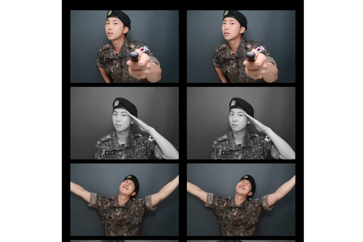 RM BTS, Kim Nam-joon, RM BTS selesai wamil, RM BTS Bebas Wamil, Nama Asli RM BTS, style RM BTS, outfit RM BTS, 5 Outfit RM BTS yang Bisa Jadi Inspirasi, Nyaman dan Stylish, 1. All-black streetwear look, 2. Smart casual museum date, 3. Artistic casual vibe, 4. Effortless street style, 5. Formal dan stylish