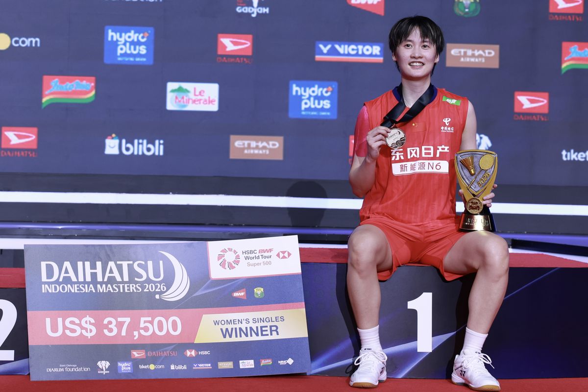 Chen Yu Fei, final Indonesia Masters, Indonesia Masters 2026, Chen Yu Fei Juara Indonesia Masters 2026, Pertegas Dominasi China di Tunggal Putri