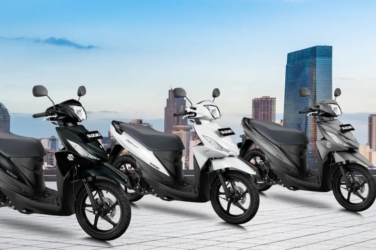 Address, Suzuki Address, warna baru, Suzuki Address 125, skutik entry level, Suzuki Address Punya Tiga Warna Baru, Harga Tembus Rp 21 Jutaan