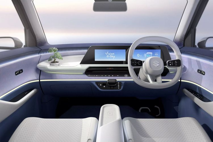 mobil listrik, Suzuki, Mobil listrik mungil, Suzuki e-Sky concept, Suzuki Vision e-Sky: Mobil Listrik Mini di Japan Mobility Show 2025