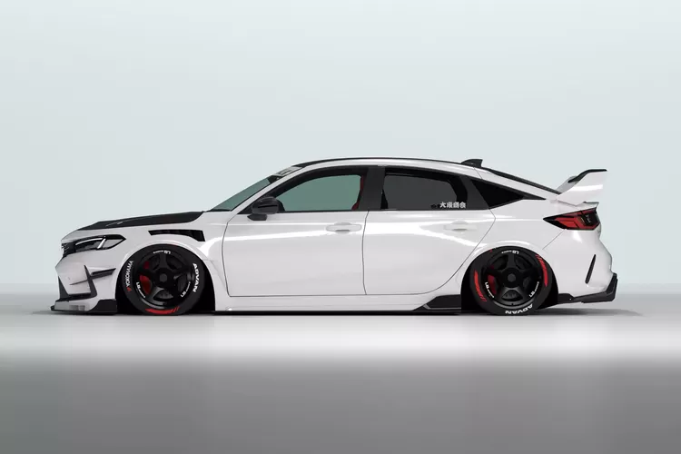 modifikasi, Liberty Walk, Honda, Liberty Walk Rilis Body Kit Honda Civic Type R
