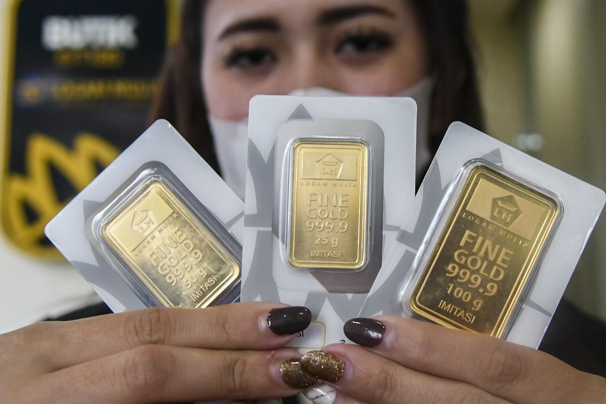 harga emas, harga emas Antam, Harga Emas di Pegadaian Hari Ini 8 Mei 2026, Antam Turun Tipis, Galeri 24 dan UBS Stabil