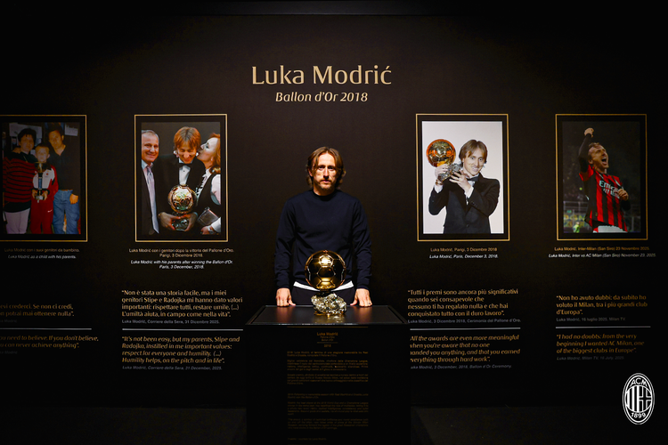 Kroasia, Real Madrid, AC Milan, Ballon d’Or Milik Luka Modric Dipamerkan di Museum AC Milan