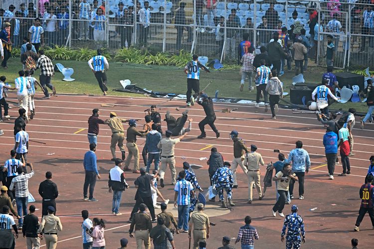 Tur Messi di India Kacau, Pejabat Rusak Acara dan Bikin Fans Marah
