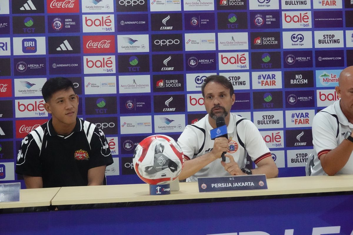 Persija, Arema FC, Super League 2025-2026, Mauricio Souza, Eksel Runtukahu, persija, persija jakarta, arema fc vs persija, Arema FC Vs Persija Jakarta, jadwal super league 2025-2026, Arema FC Vs Persija, Mauricio Souza: Saya Tak Percaya Statistik