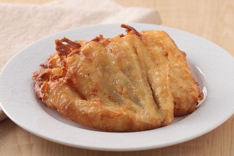 pisang goreng, pisang goreng crispy, cara membuat pisang goreng crispy, pisang goreng tepung beras, pisang goreng tanpa lembek, Takaran Tepung Pisang Goreng Renyah walau Dingin, Bahan Ini Bikin Adonan Kental Licin