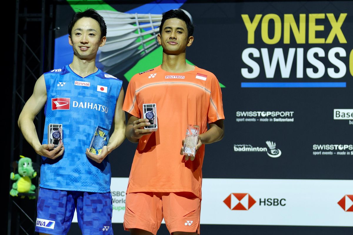 Swiss Open, Alwi Farhan, Putri Kusuma Wardani, Yushi Tanaka, Supanida Katethong, Finalis Swiss Open 2026, Alwi Farhan dan Putri KW Kantongi Rp 161 Juta