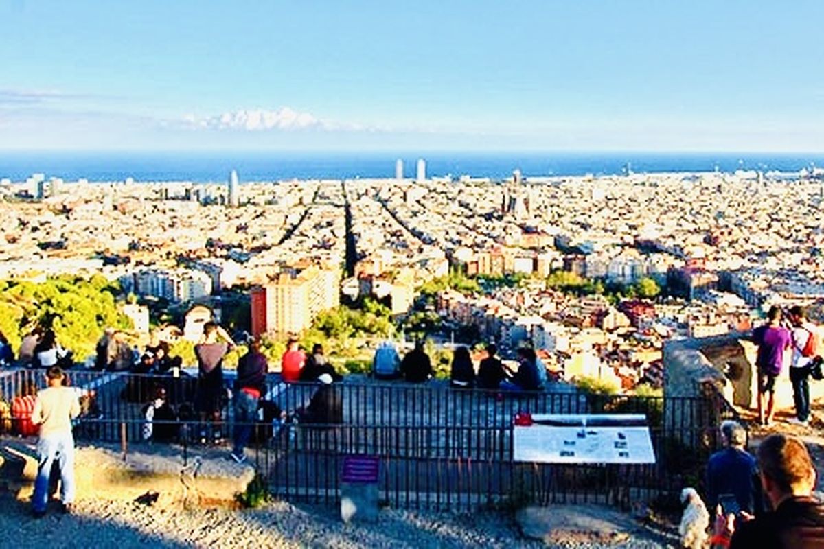 kota, pemandangan, Barcelona, gratis, Intip Bunkers del Carmel, Spot Foto 360 Derajat Gratis di Barcelona