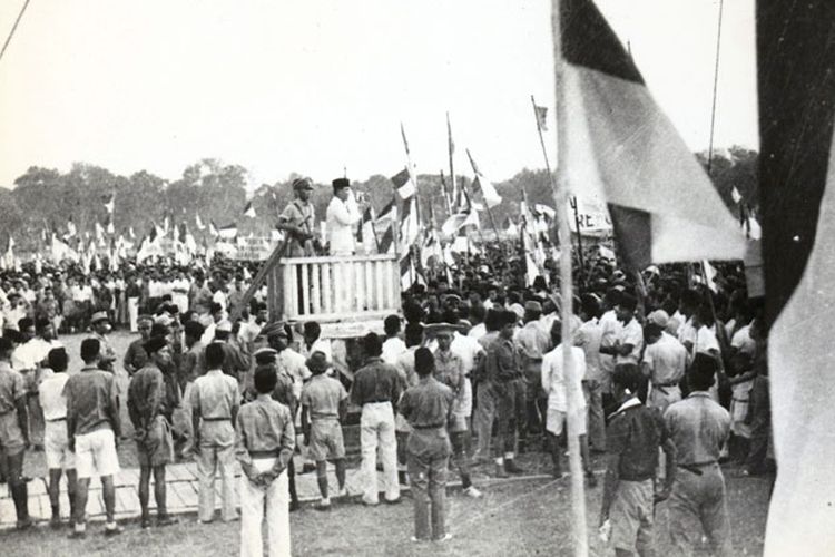 soekarno, lapangan ikada, pidato bung karno tentang buruh, Sejarah 19 September 1945, Pidato Singkat Soekarno yang Mengguncang Jakarta