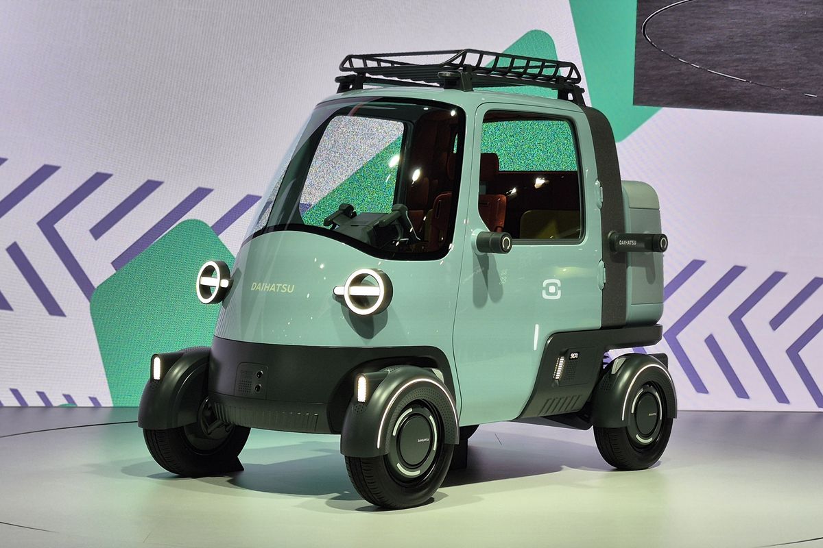 listrik, jepang, Daihatsu, legenda, bemo, retro modern, Japan Mobility Show 2025, Midget x, Midget X, Reinkarnasi Legenda Daihatsu di Era Elektrifikasi