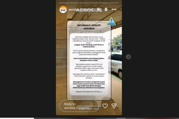 PO Aerobus, bus AKAP, bencana banjir, banjir sumatera, Jadi Korban Banjir, PO Aerobus Pastikan Penumpang Tetap Aman