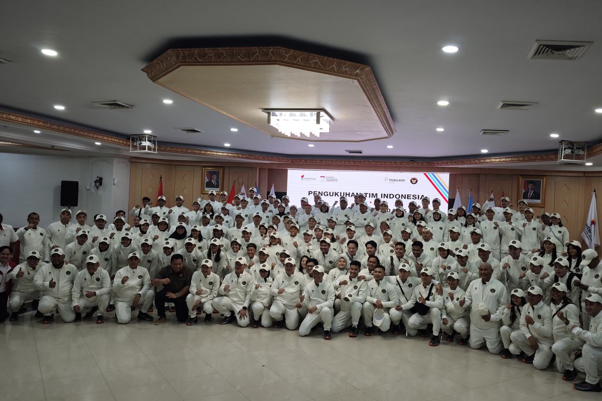 Raja Sapta Oktohari, Kemenpora, Menpora, SEA Games 2025, kemenpora, Komite Olimpiade Indonesia, NOC Indonesia, sea games 2025 thailand, menpora erick thohir, Kontingen Indonesia untuk SEA Games 2025 Resmi Dikukuhkan
