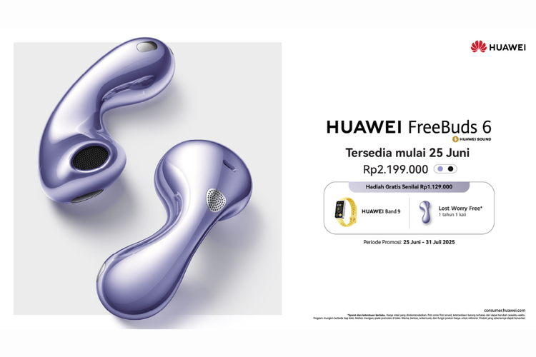 Huawei, FreeBuds, Huawei FreeBuds 6, Indonesia, Spesifikasi Huawei FreeBuds 6, huawei, Freebuds, Harga Huawei FreeBuds 6, Huawei FreeBuds 6 Resmi di Indonesia, TWS Open-fit dengan Peredam Bising dan 