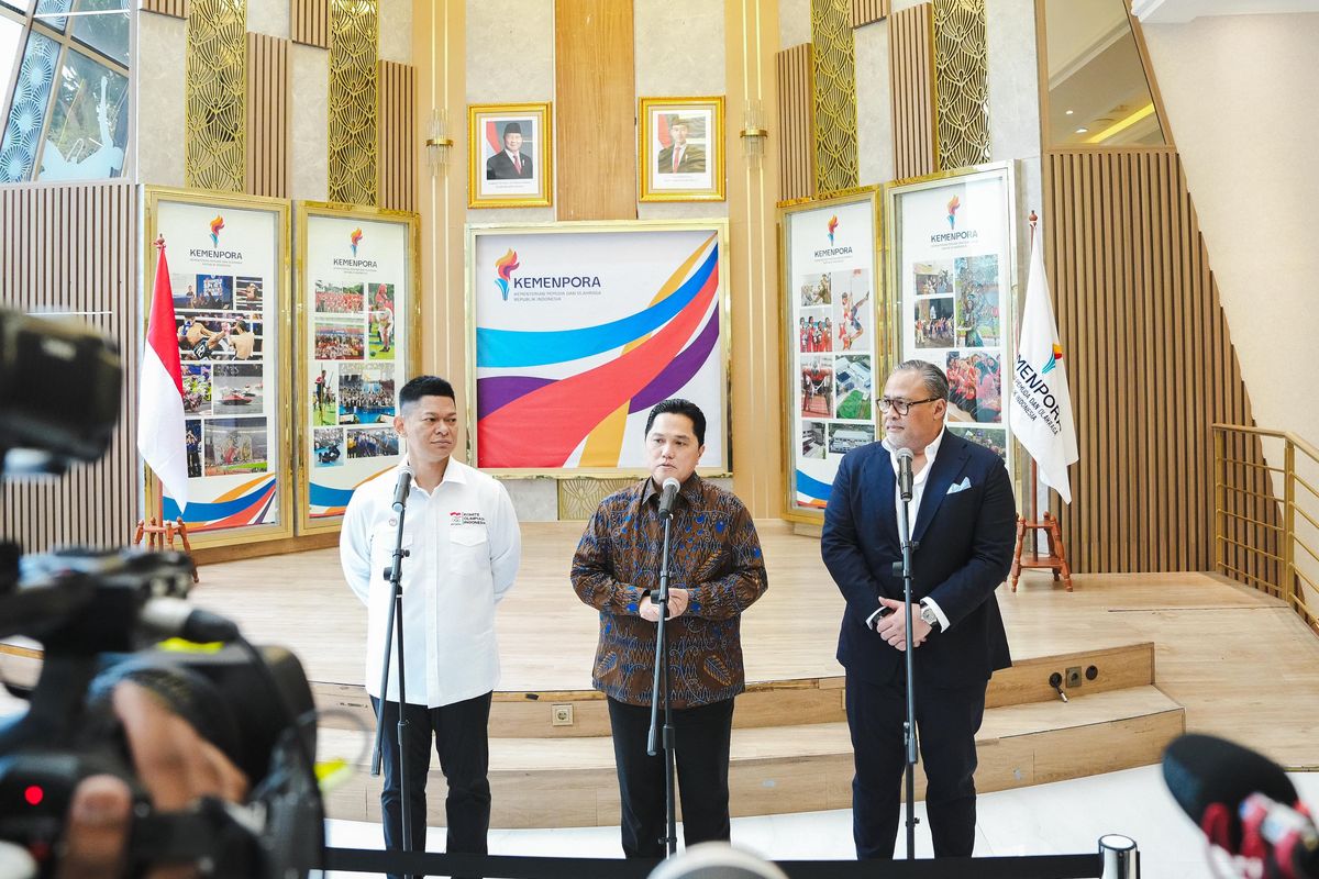 Kemenpora, SEA Games 2027, Menpora, Erick Thohir, Olimpiade Los Angeles 2028, Menpora Temui Ketum KOI dan Dubes RI untuk Malaysia, Ini 3 Poin Pembahasannya
