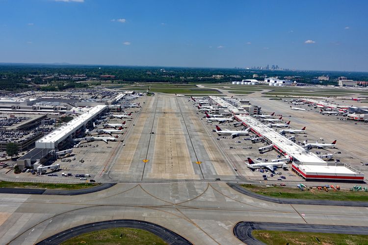 Badai petir, Amerika Serikat, Bandara Hartsfield-Jackson, badai petir, Badai Petir, Bandara Hartsfield Jackson Atlanta, Badai Petir Lumpuhkan 1 Bandara, Penerbangan Nasional AS Terganggu