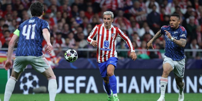 Atletico, Arsenal, Diego Simeone, Mikel Arteta, Atletico vs Arsenal, Atletico Madrid, UEFA Champions League, Liga Champions, Drama VAR Laga Atletico vs Arsenal, Simeone dan Arteta Beda Pendapat soal Penalti