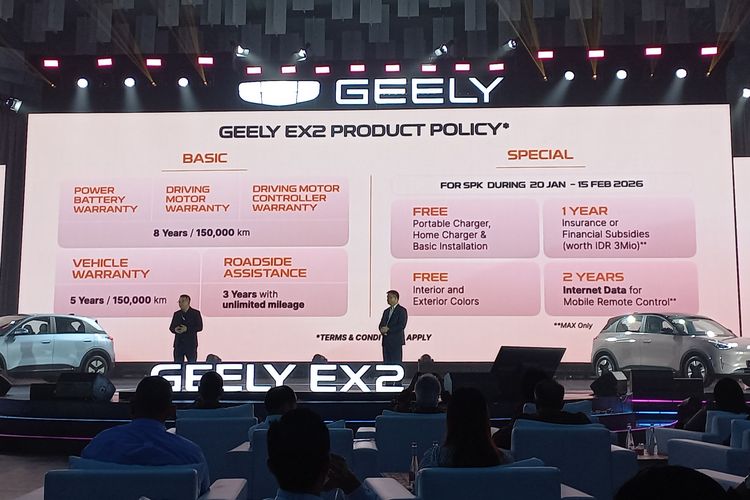 GJAW, Geely, Geely Auto Indonesia, Geely Umumkan Harga Resmi EX2, Dibanderol mulai Rp 229,9 Juta