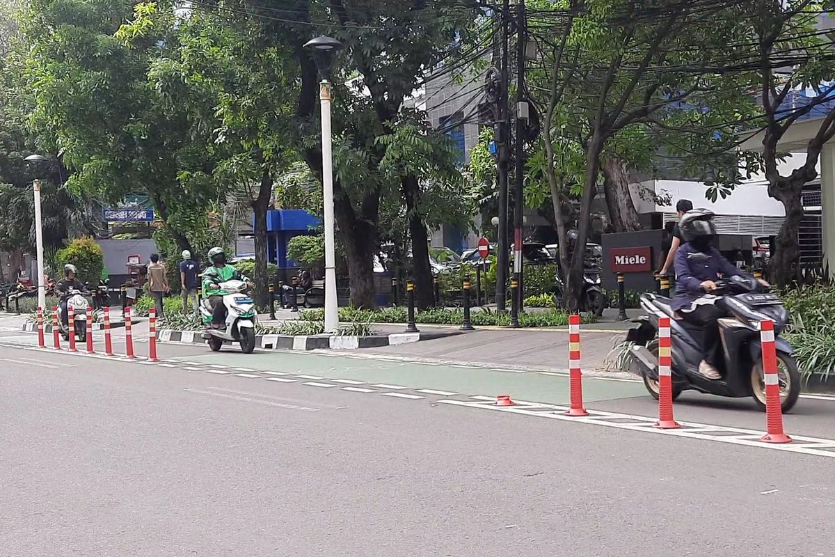 jalur sepeda, Bike to Work, Bike to Work Indonesia, pengendara motor, Hadang Motor di Jalur Sepeda, Aksi Perempuan di Sudirman Tuai Dukungan