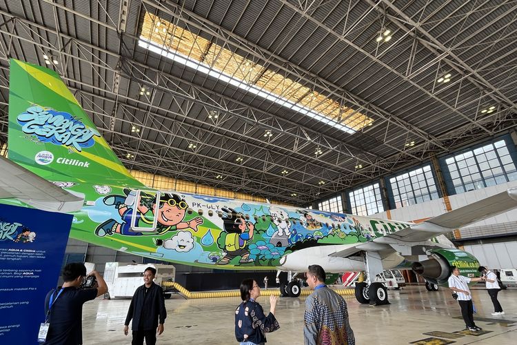 Citilink Indonesia, AQUA, Punya Livery Pesawat Baru, Citilink Gandeng Ilustrator Lokal