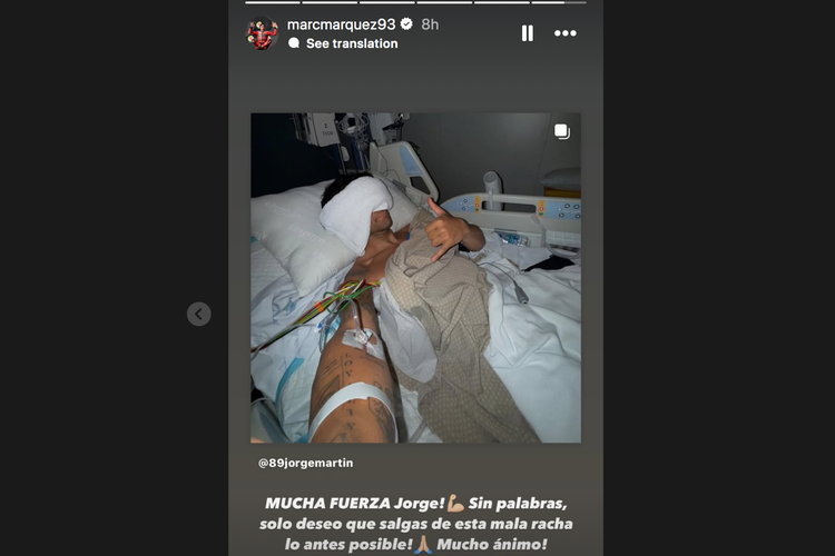 Jorge Martin, MotoGP Qatar, Marc Marquez, Patah tulang rusuk, Jorge Martin Nyaris Pensiun Usai Kecelakaan di Qatar