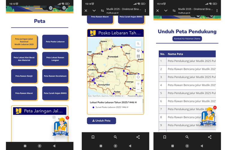 mudik Lebaran, Lebaran 2025, posko lebaran 2025, cara cek posko lebaran 2025, Link dan Cara Cek Peta Posko Lebaran 2025 via HP