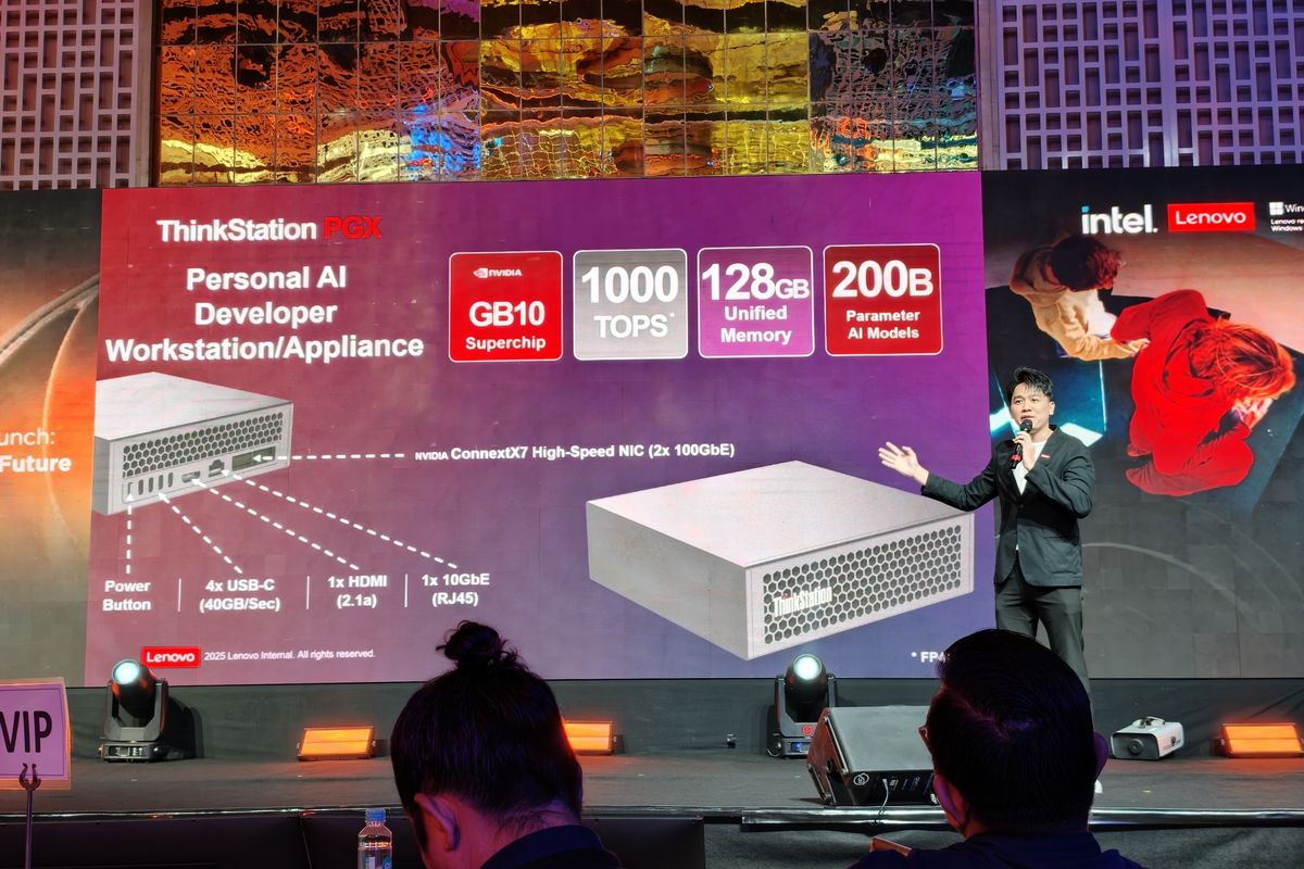 Lenovo, workstation, ThinkStation PGX, PC AI, ThinkStation PGX Rilis di Indonesia Bulan Depan, PC AI Mungil dari Lenovo