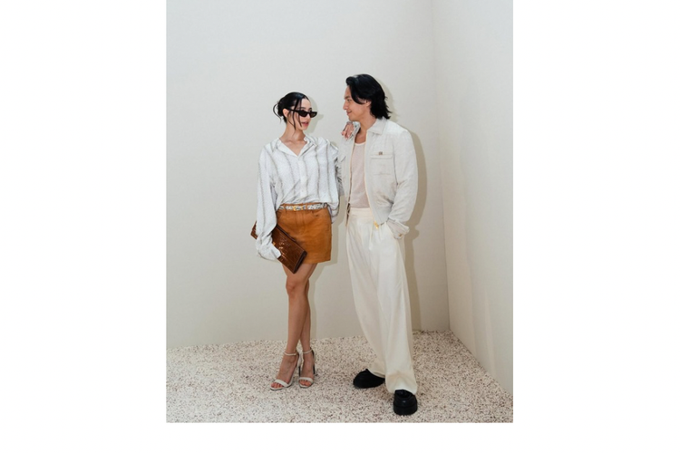 Jefri Nichol, Ameera Khan, Paris Fashion Week, Paris Fashion Week 2025, Amiri, amiri, Kenzo, kenzo, Hermes, paris fashion week 2025, jefri nichol dan pacar, Gaya Jefri Nichol di Paris Fashion Week 2025, Modis Bareng Ameera Khan