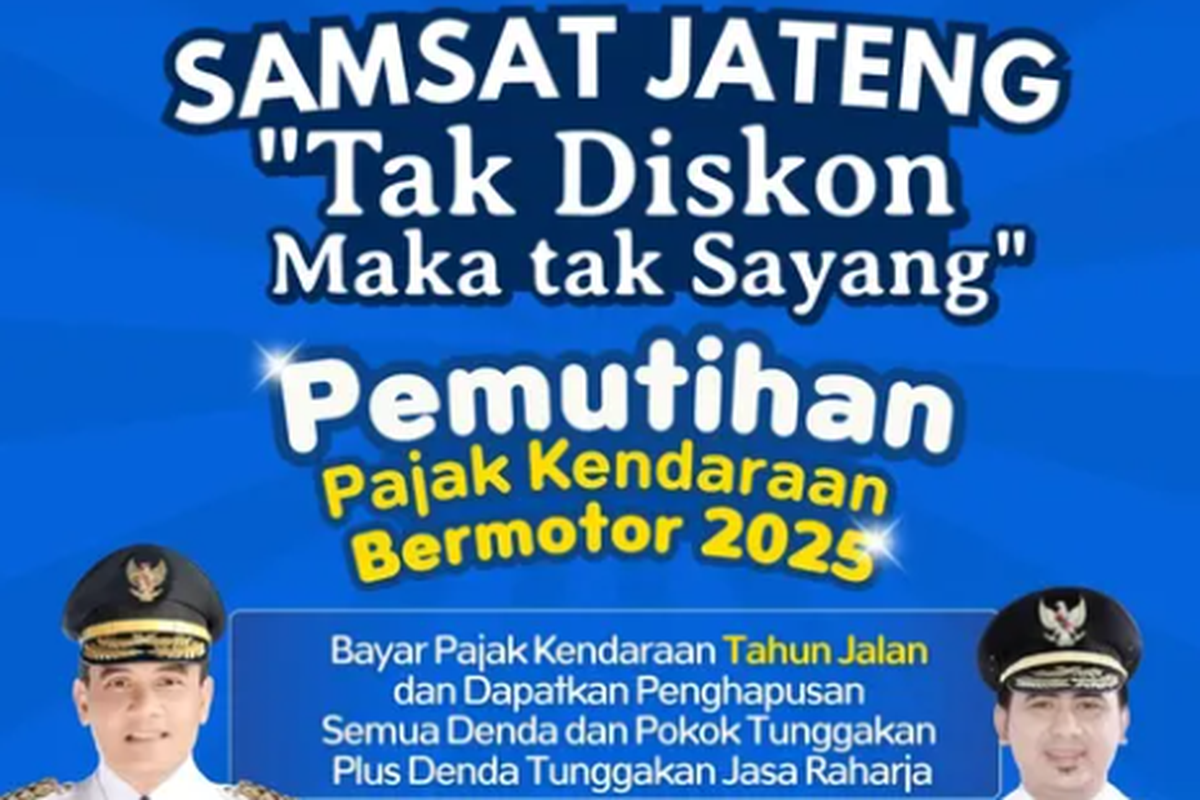 pemutihan pajak kendaraan, cek pajak kendaraan, Pemutihan pajak kendaraan, pemutihan pajak kendaraan  jateng, Pemutihan Pajak Kendaraan di Jawa Tengah Segera Berakhir