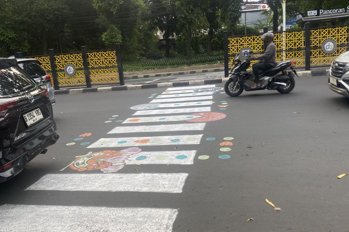 Ijoel, Ubah Zebra Cross Tebet Ikon Pac-Man, Warga Peduli Fasilitas Publik
