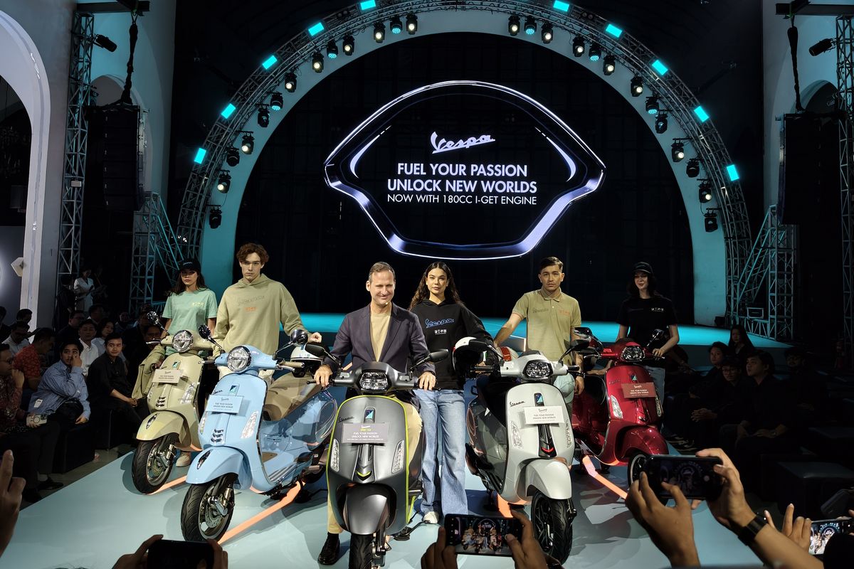 Vespa, Vespa Primavera, Vespa Sprint, Vespa Primavera dan Sprint Baru Meluncur, Mesin 180 cc Harga Sama