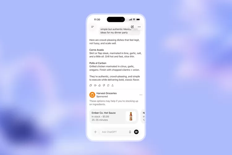 ChatGPT, iklan, Google Search, gratis, ChatGPT Go, OpenAI, iklan di ChatGPT, Iklan ChatGPT, privasi, ChatGPT Bakal Ada Iklannya, Jadi Mirip Google Search