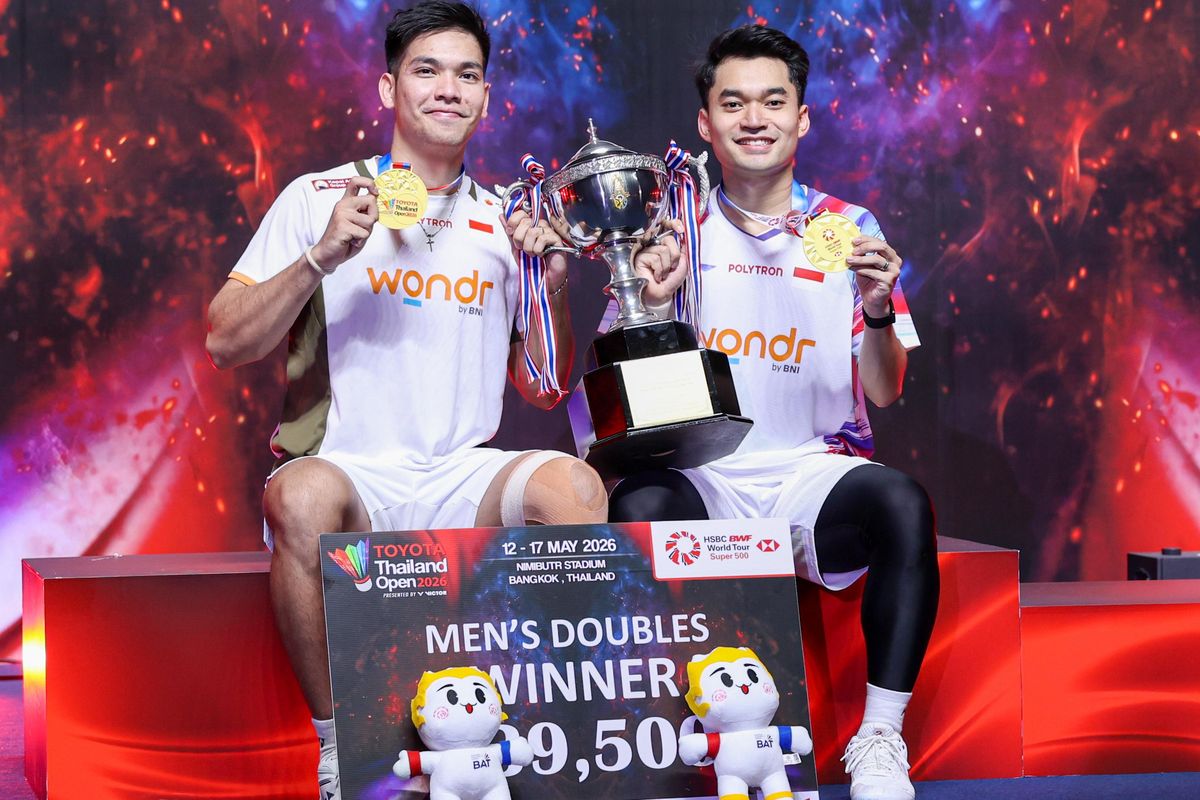 Leo Rolly Carnando, Daniel Marthin, Thailand, Thailand Open, He Ji Ting/Ren Xiang Yu, Kesempurnaan Leo/Daniel, Menang 2 Gim Terus Sampai Juara Thailand Open