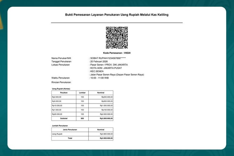 Cara Pesan Penukaran Uang Baru 2026 lewat PINTAR BI, Klik Link pintar.bi.go.id