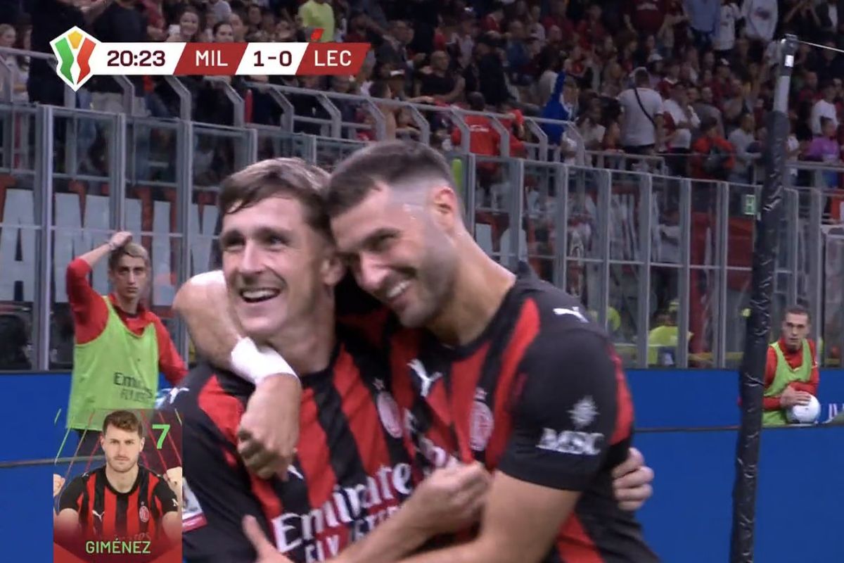 AC Milan, Liga Italia, AC Milan vs Lecce, Coppa Italia 2025-2026, Nkunku, Gimenez, dan Pulisic Cetak Gol, Begini Komentar Pelatih Milan
