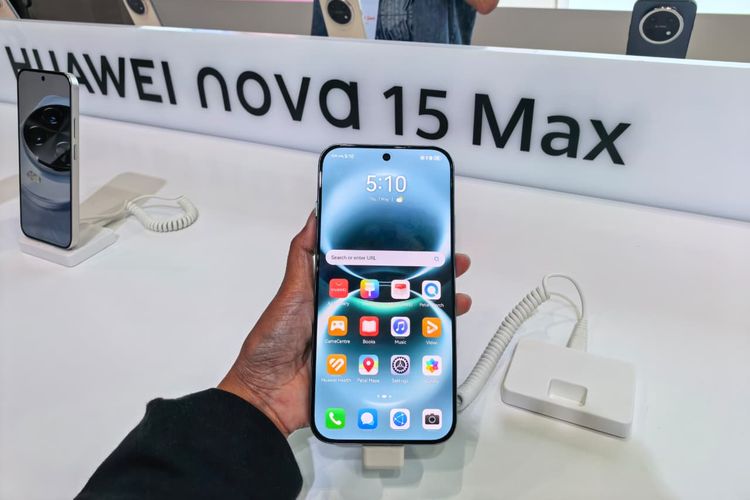 Huawei, Huawei Nova 15 Max, Huawei Nova 15 Max Resmi, HP Baterai 8.500 mAh dan Layar Cerah 4.000 Nits