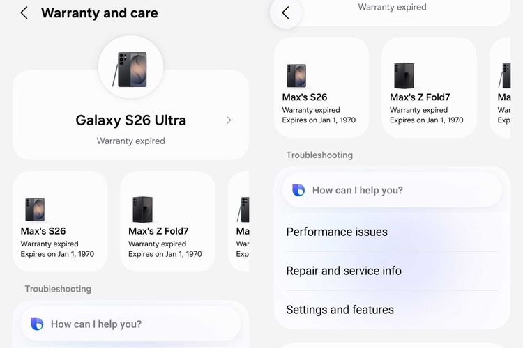 OneUI 9, fitur, Tap to Share, Samsung, Samsung OneUI 9 Tengah, Tap to Share, Widget Bixby, Menu “Warranty and Care” , Fitur aksesibilitas baru, Penyempurnaan tampilan dan UI