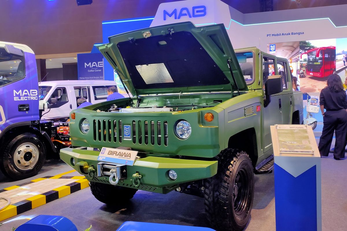 PT Mobil Anak Bangsa, PEVS 2025, Birawa Military Jeep EV, kendaraan militer listrik, Birawa Military Jeep EV: Kendaraan Militer Listrik dari PT MAB