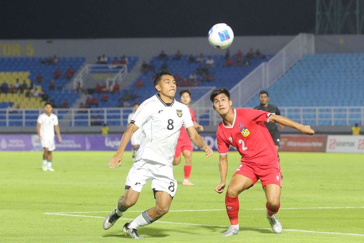 Timnas U23 Indonesia, Timnas U23 Indonesia Vs Laos, timnas laos, Gerald Vanenburg, kualifikasi piala asia u23 2026, Hasil HT Timnas U23 Indonesia Vs Laos 0-0: Pertahanan Rapat Laos Buat Garuda Muda Frustrasi