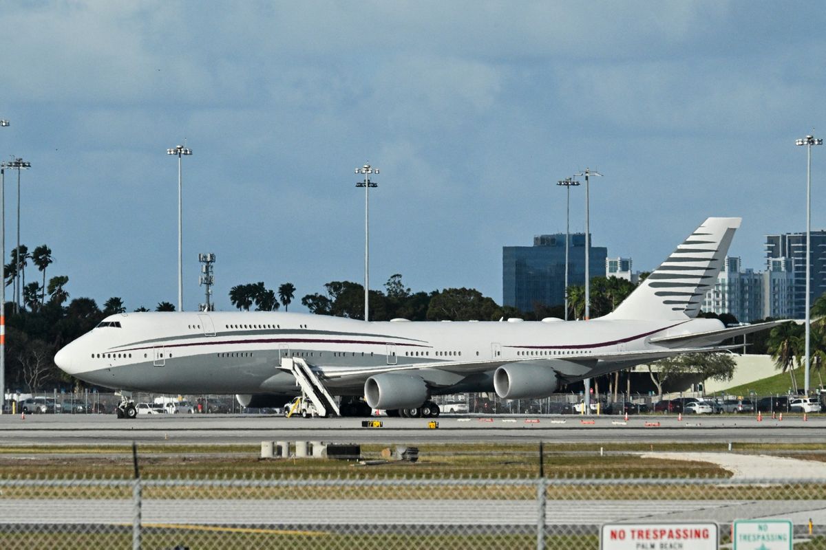 Trump, pesawat, Boeing, Qatar, Pesawat, boeing, Trump Mau Pakai Jet Boeing 747 Bekas Qatar, Pakar Ingatkan Risikonya