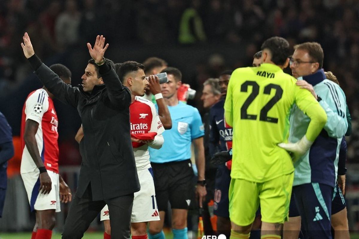 Liga Champions, Arsenal, PSG vs Arsenal, Paris Saint-Germain, LIVE Hasil PSG Vs Arsenal 2-0: Penalti Raya Percuma, Hakimi Cetak Gol!