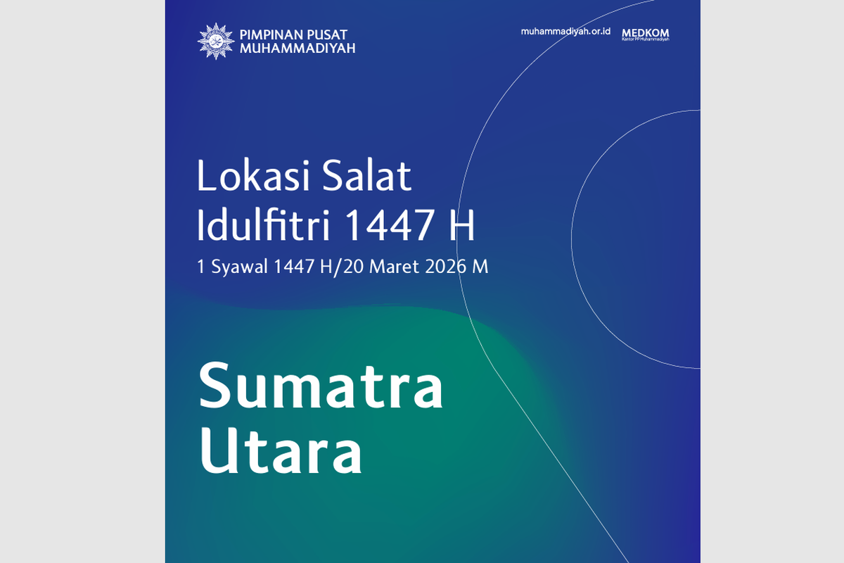 Sumatera Utara, lokasi shalat Idul Fitri, 28 Lokasi Shalat Idul Fitri Muhammadiyah di Sumatera Utara 20 Maret 2026