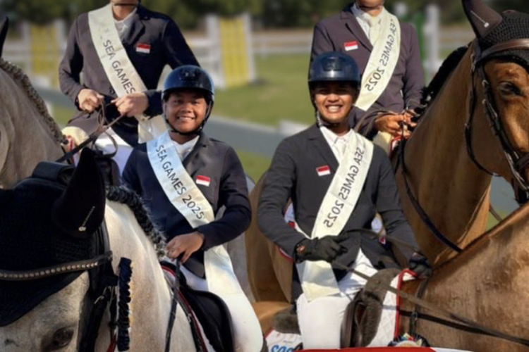 equestrian, medali emas, SEA Games 2025, Tim Equestrian Indonesia Berjaya di SEA Games 2025, Raih Medali Emas Pertama