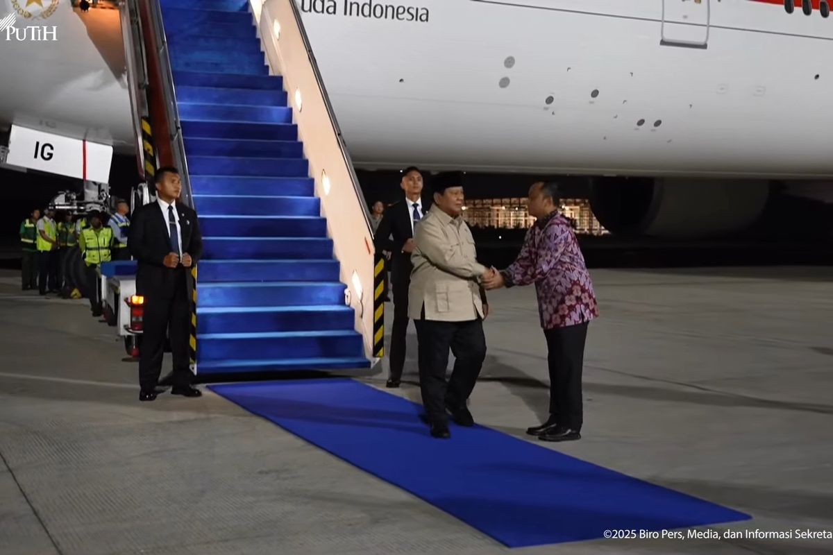Vladimir Putin, prabowo subianto, Xi Jinping, Prabowo ke China, Lawatan Satu Hari ke China, Prabowo Subianto Sudah Tiba di Jakarta
