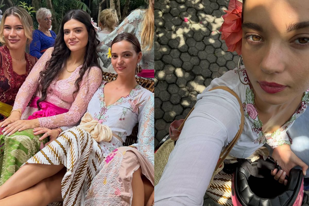Channing Tatum, Intip Gaya Inka Williams Pakai Kebaya Putih Lawas Buatan Sang Ibu