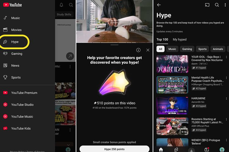 YouTube, YouTuber, kreator, hype youtube, fitur hype, YouTube Rilis Fitur Hype, Dongkrak Subscriber dan View Kreator Sub-500K