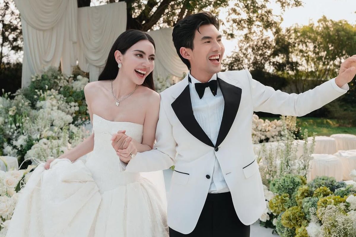 Gucci, thailand, Davika Hoorne, davika hoorne menikah, mai davika, ter chantavit, ter chantavit davika, davika ter chantavit, davika hoorne sudah menikah, ter chantavit menikah, pernikahan davika dan ter chantavit, Artis Thailand Davika Hoorne dan Ter Chantavit Menikah, Intip Detail Busananya
