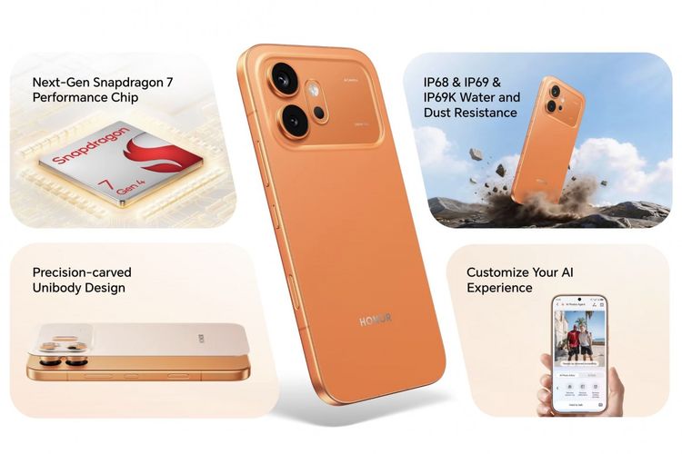 Honor, Honor 600 Pro, iPhone 17 Pro, Honor 600, Honor 600 dan 600 Pro Debut Global, Desain Mirip iPhone 17 Pro